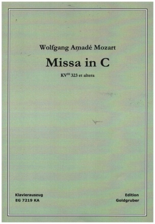 Missa in C KV323 et altera fr Soli, gem Chor und Orchester Klavierauszug