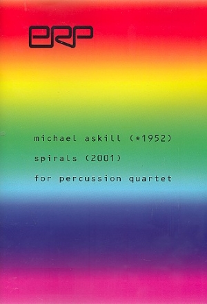 Spirals for percussion quartet score