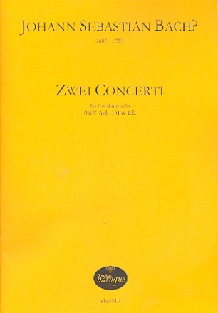 Zwei Konzerte  fr Cembalo