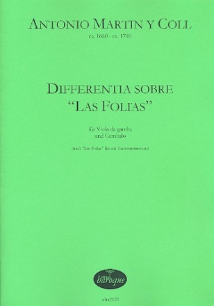 Differentia sobre 'Las Folias' fr Viola da gamba und Cembalo