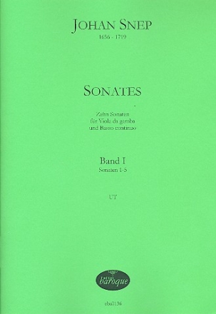 10 Sonaten op.1 Band 1 (Nr.1-5) für Viola da gamba und Bc