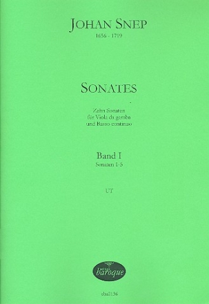 10 Sonaten op.1 Band 1 (Nr.1-5) fr Viola da gamba und Bc