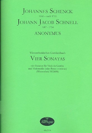 4 Sonatas fr Viola da Gamba und Violoncello (Bc) Partitur und Stimmen