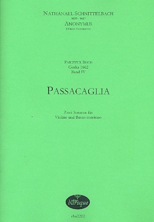Passacaglia - 2 Sonaten  fr Violine und Bc (nicht ausgesetzt)