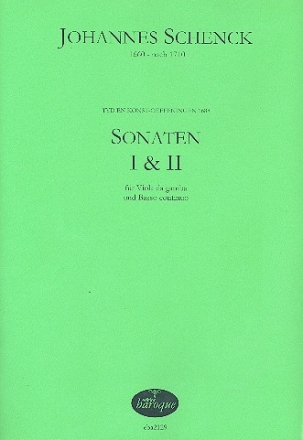 Sonaten Nr.1 und 2 fr Viola da Gamba und Bc Partitur und Stimmen (Bc ausgesetzt)