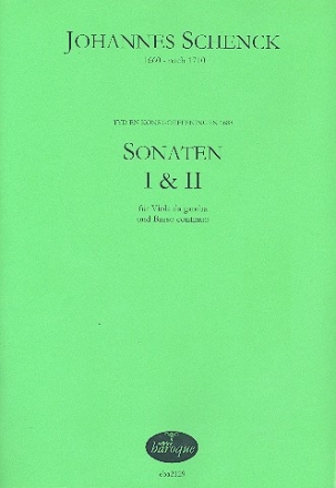 Sonaten Nr.1 und 2 fr Viola da Gamba und Bc Partitur und Stimmen (Bc ausgesetzt)