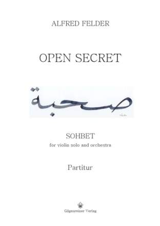 Open Secret fr Violine und Orchester Studienpartitur