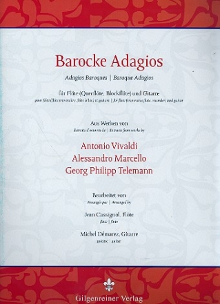 Barocke Adagios fr Flte und Gitarre Partitur und Stimmen