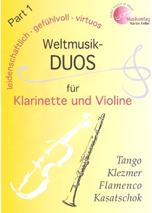 Weltmusik-Duos Band 1 fr Klarinette und Violine 2 Spielpartituren
