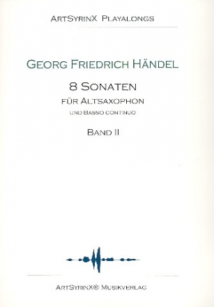 8 Sonaten Band 2 (+2 CDS's) fr Altsaxophon