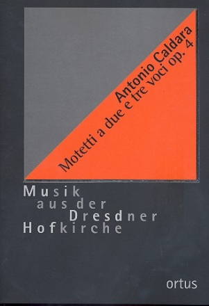 Motetti a due e tre voci op.4 fr 2 und 3 Stimmen und Bc Partitur