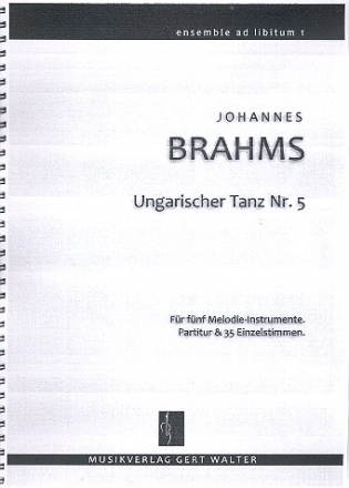 Ungarischer Tanz Nr.5 fr flexibles Ensemble Partitur und Stimmen