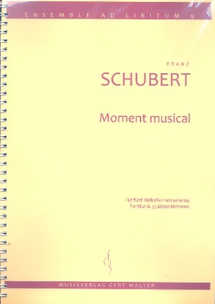 Moment musical op.94,3 fr flexibles Ensemble Partitur und Stimmen