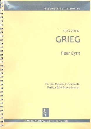 Peer Gynt fr flexibles Ensemble Partitur und Stimmen