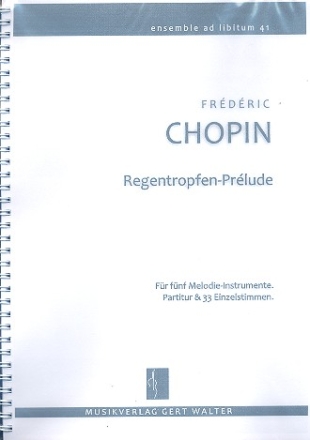 Prlude Des-Dur op.28,15 fr flexibles Ensemble Partitur und Stimmen