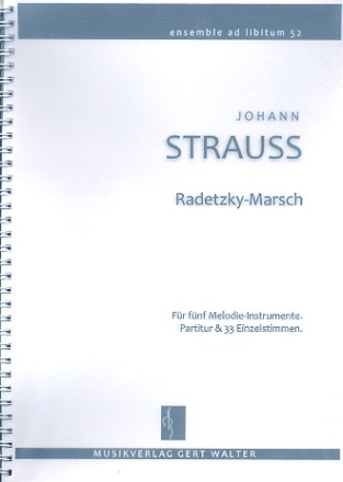 Radetzky-Marsch fr flexibles Ensemble Partitur und Stimmen
