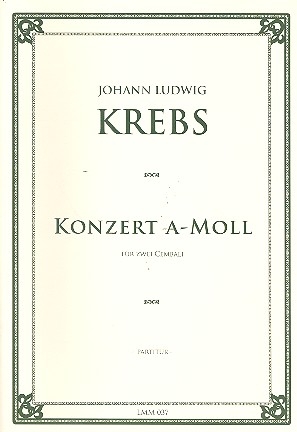 Konzert a-Moll fr 2 Cembali Partitur