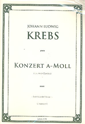 Konzert a-Moll fr 2 Cembali Stimmen