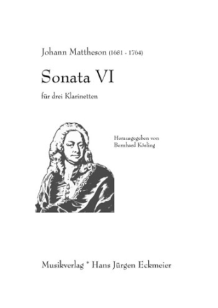 Sonata VI fr 3 Klarinetten Partitur und Stimmen