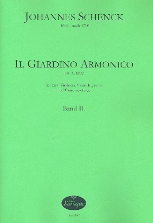 Il giardino armonico op.3 Band 2 (Nr.5-8) fr 2 Violinen, Viola da gamba und Bc Partitur und Stimmen (Bc nicht ausgesetzt)
