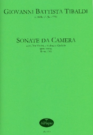Sonata da camera op.1 fr 2 Violinen und Bc Partitur und Stimmen (Bc nicht ausgesetzt)