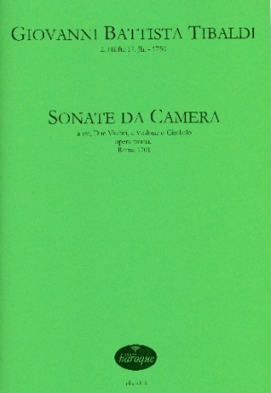 Sonata da camera op.1 fr 2 Violinen und Bc Partitur und Stimmen (Bc nicht ausgesetzt)