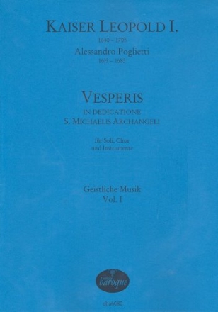 Vesperis in dedicatione S.Michaelis Archangeli fr Soli, gem Chor und Instrumente Partitur