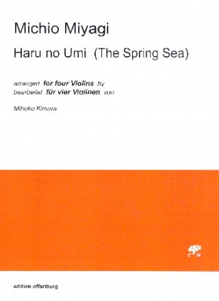 Haru no umi fr 4 Violinen Partitur und Stimmen