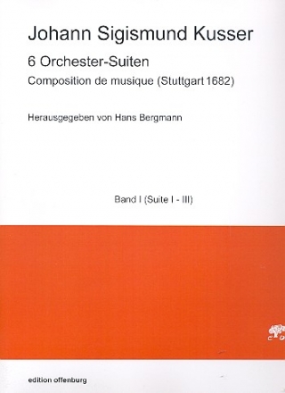 6 Orchester-Suiten Band 1 (Nr.1-3) fr Streicher (Cembalo ad lib) Partitur
