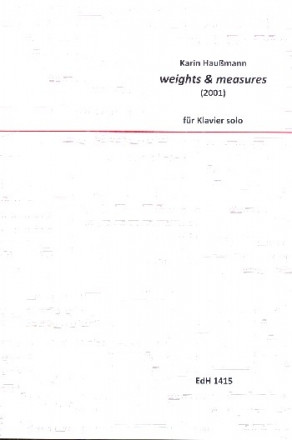 Weights & Measures fr Klavier