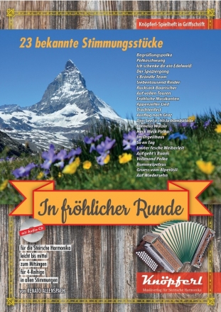 In frhlicher Runde (+CD) fr Steirische Harmonika in Griffschrift (z.T. mit Texten)