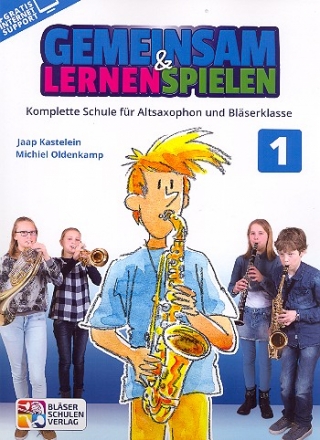 Gemeinsam lernen & spielen Band 1 (+Online Audio) fr Blserklasse (Blasorchester) Altsaxophon