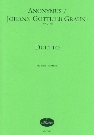 Duett fr 2 Violoncelli Partitur und Stimmen