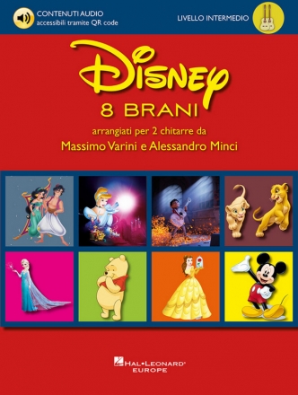 Disney - 8 brani arrangiati per due chitarre fr Guitar Duet Buch + Einzelstimme + Online-Audio