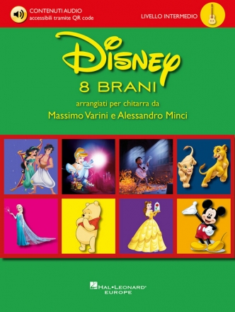 Disney - 8 brani (+Online-Audio) per chitarra (livello intermedio)