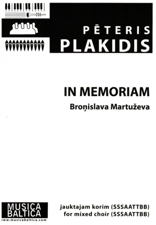 In Memoriam for mixed choir (SSSAATTBB) score (en/let)