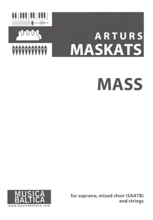 Mass for soprano, mixed chorus (SAATB) and strings (lat) study score