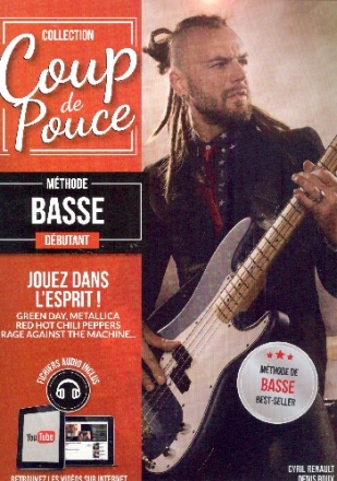 Dbutant basse vol.1 (+Online Audio) Initiation au Slap Collection Coup de Pouce
