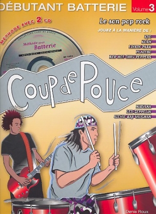 Dbutant battrie vol.3 (+ Online Audio) Le son Pop Rock Collection Coup de Pouce