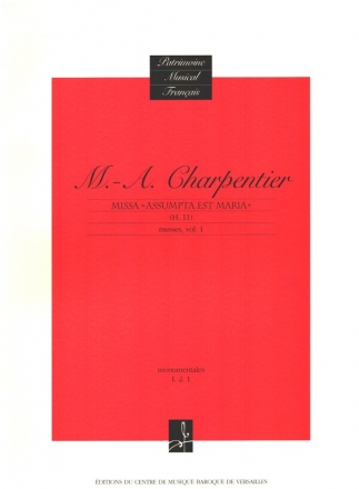 Missa Assumpta est Maria H.11 pour voix mixtes, instruments  cordes et bc partition