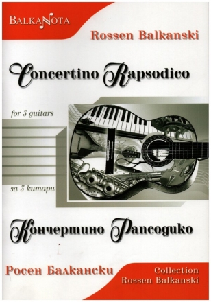 Concertino Rapsodico for 3 guitars score and parts