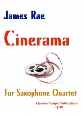 Cinerama for 4 saxophones (SATBar) score and parts