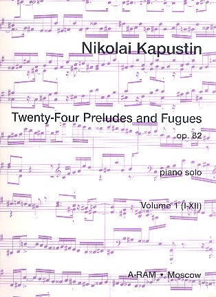 24 Preludes and fugues op.82 vol.1 (nos.1-12) for piano