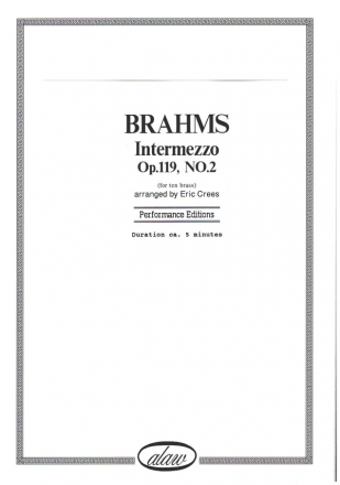 Intermezzo op.119 no.2 for 10 brass players score and parts