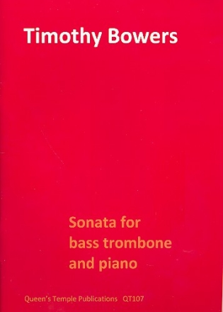 Sonata for bass trombone and piano Partitur und Stimme