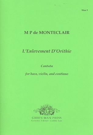 L'Enlevement d'Orithie for bass, violin and Bc score and parts