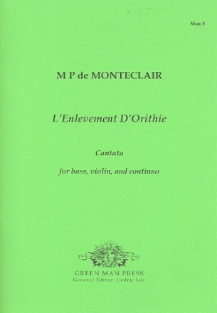L'Enlevement d'Orithie for bass, violin and Bc score and parts