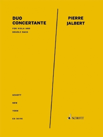 ED30190  P.Jalbert, Duo concertante (2018) for voice and double bass Partitur