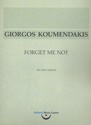 Forget me not for clarinet