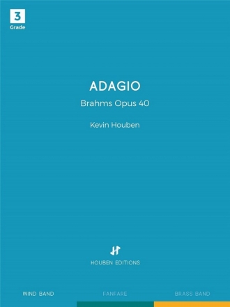 HBE006-031 Adagio, Brahms op.40 Concert Band/Harmonie score